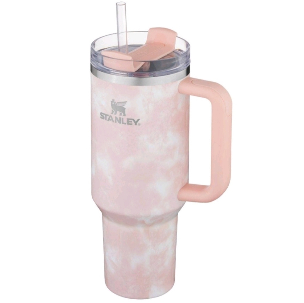 Peach Tie Dye Stanley 40oz Flowstate Tumbler - Picture 4 of 5